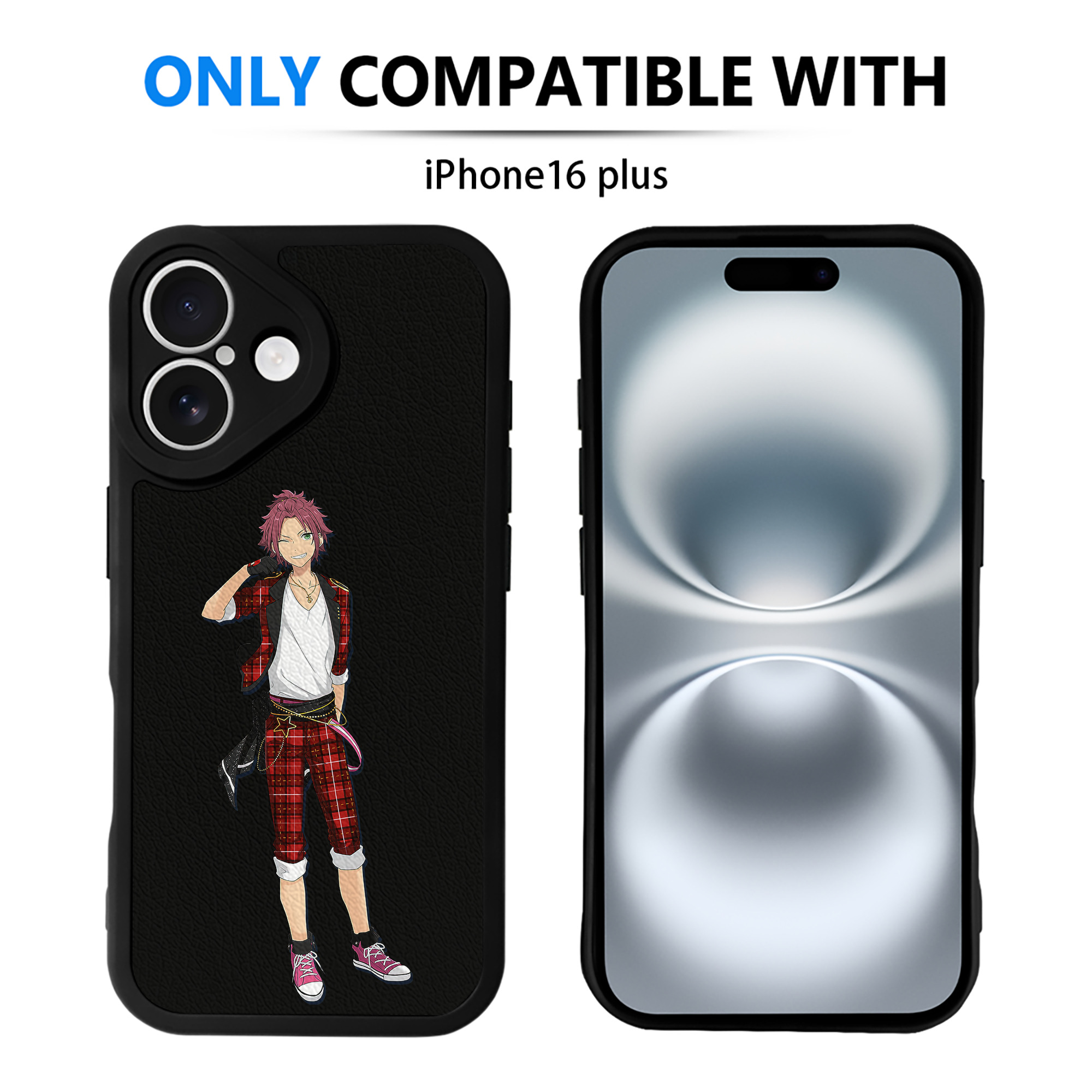 （画像用） あんさんぶるスターズ! Ensemble Stars 【iPhone 16シリーズ対応】シリコンスマホケース（レザー調） 材質：シリコン